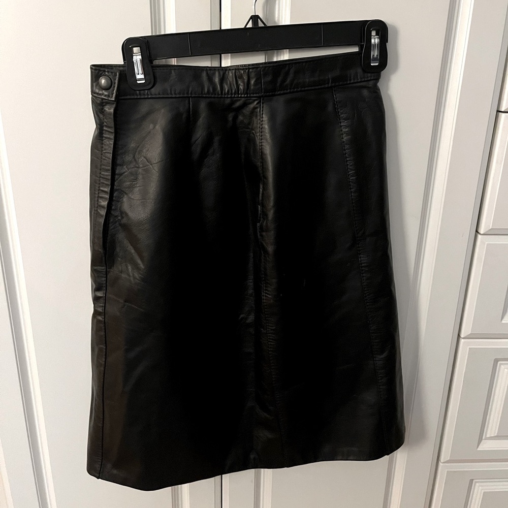 Black Leather skirt